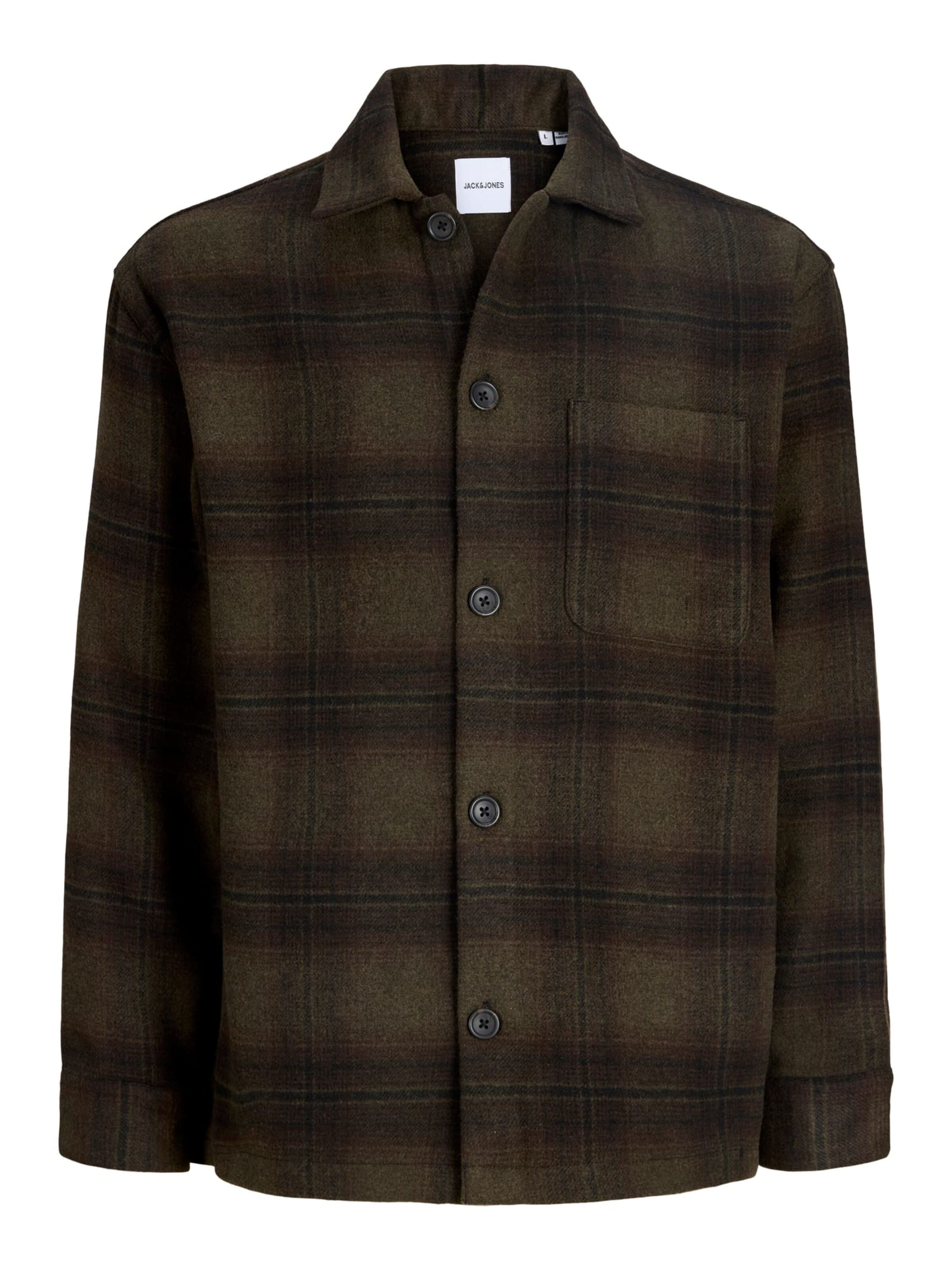 JACK & JONES Comfort fit Overhemd 'JJESOHO' in Groen: voorkant