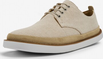 CAMPER Lace-Up Shoes 'Wagon' in Beige: front