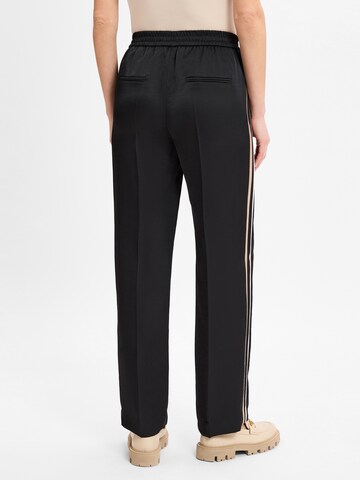 Marc Cain Regular Pleat-Front Pants in Black