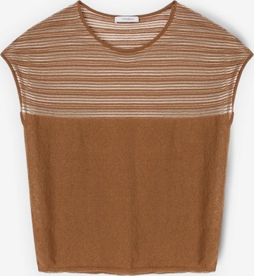 Pull-over MOTIVI en marron : devant