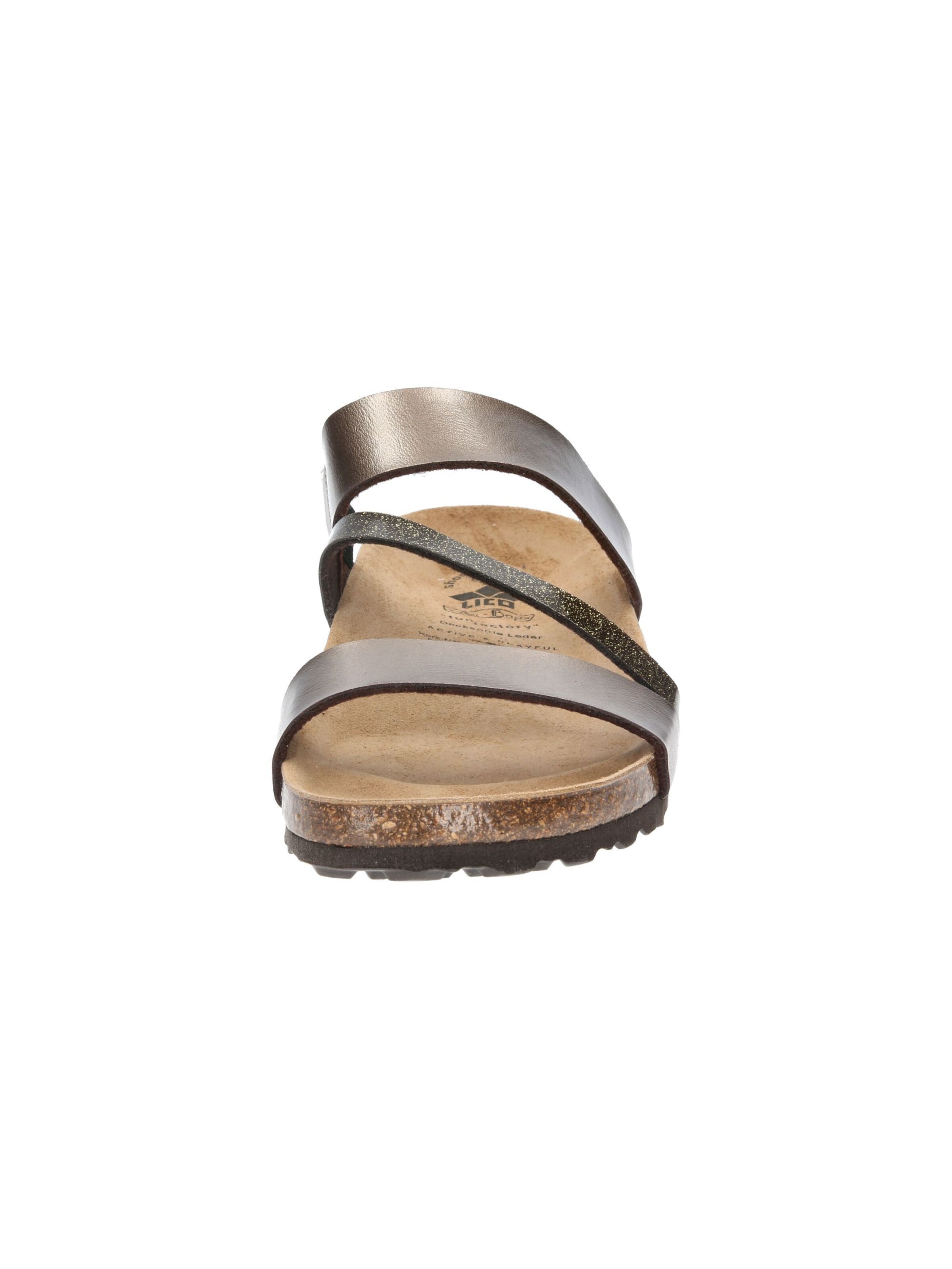 LICO Mule 'Bioline Glitter' in Brown