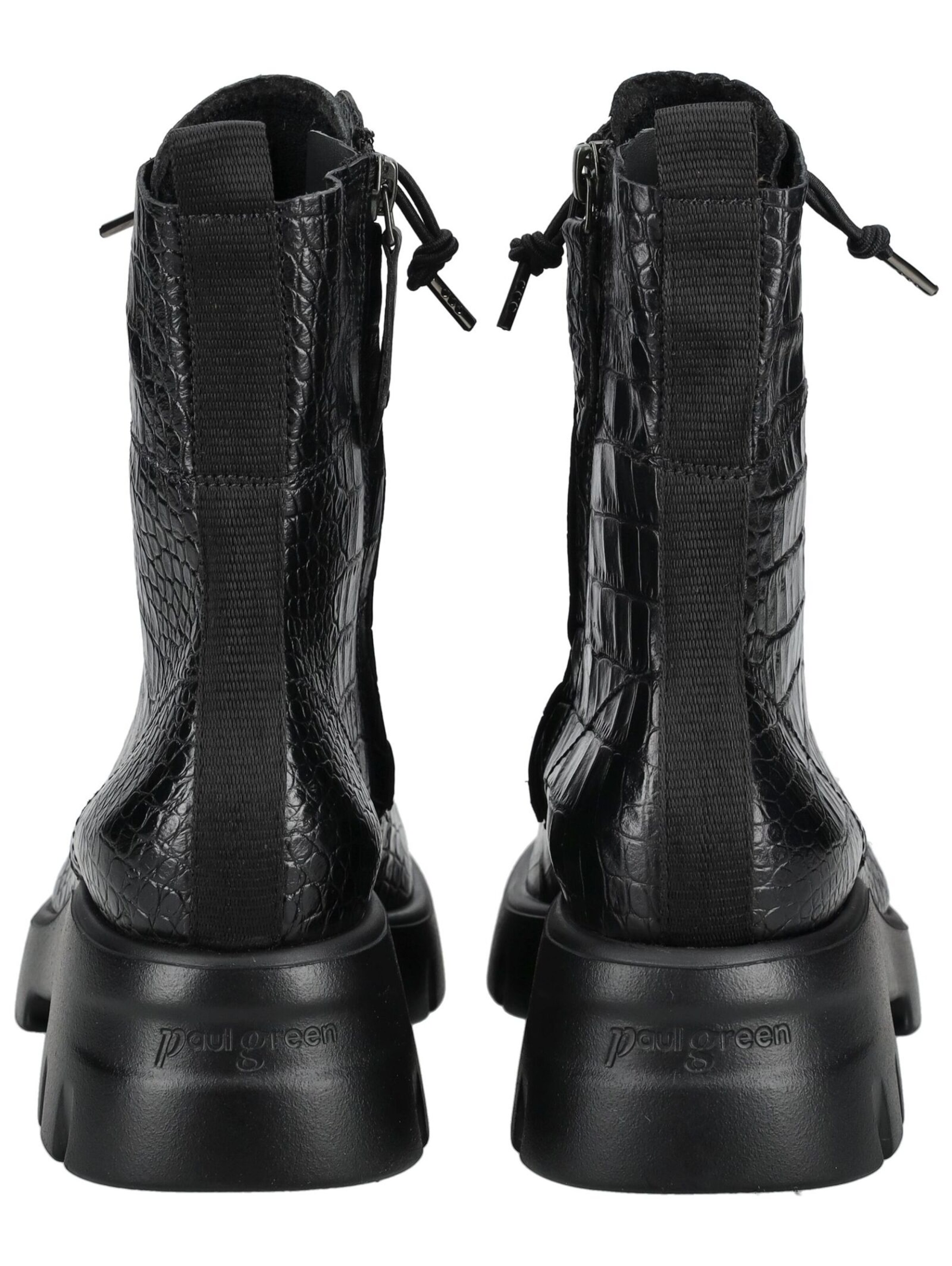 Paul Green Schnürstiefelette in Schwarz