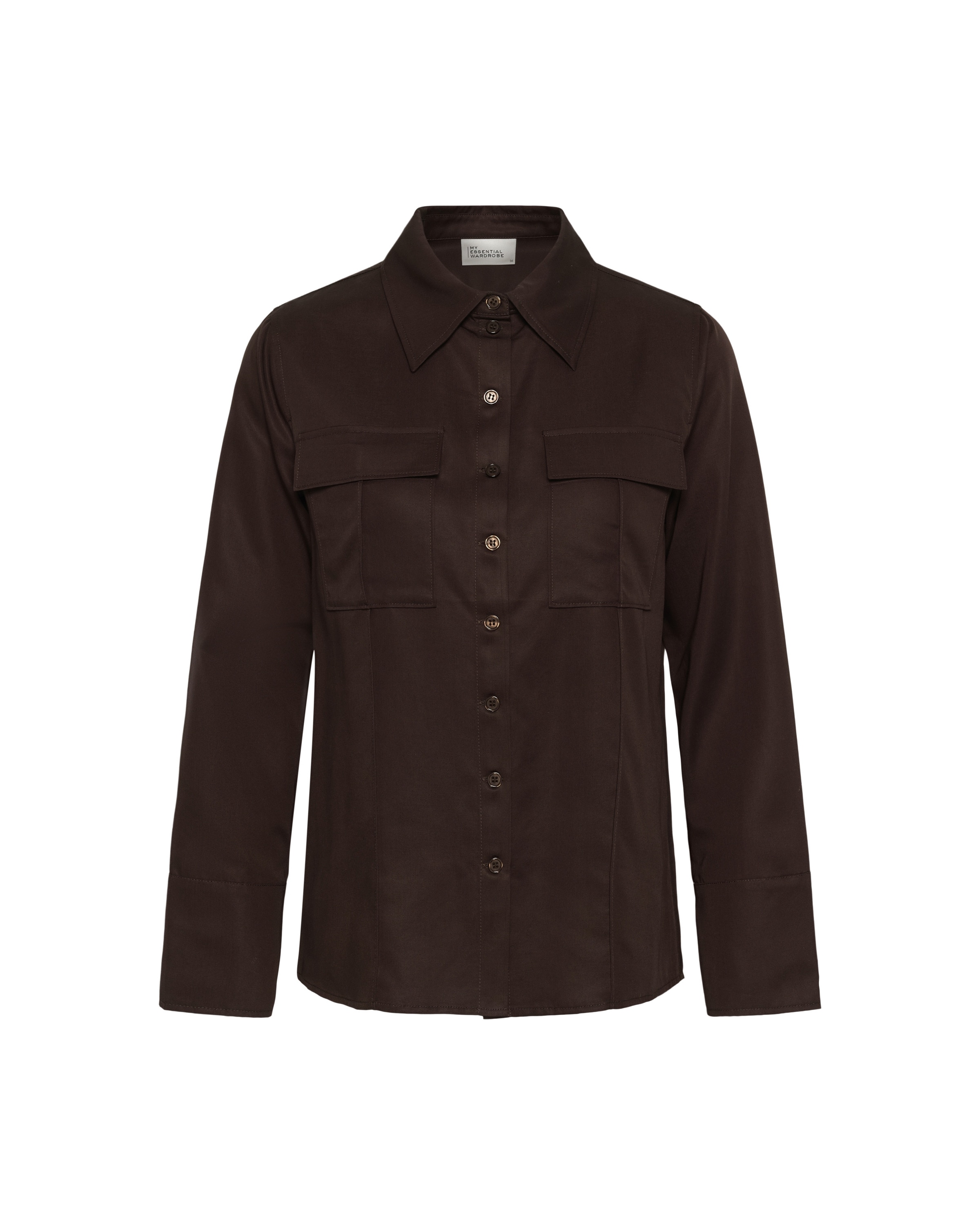 My Essential Wardrobe Bluse 'Jojo' i brun: forside