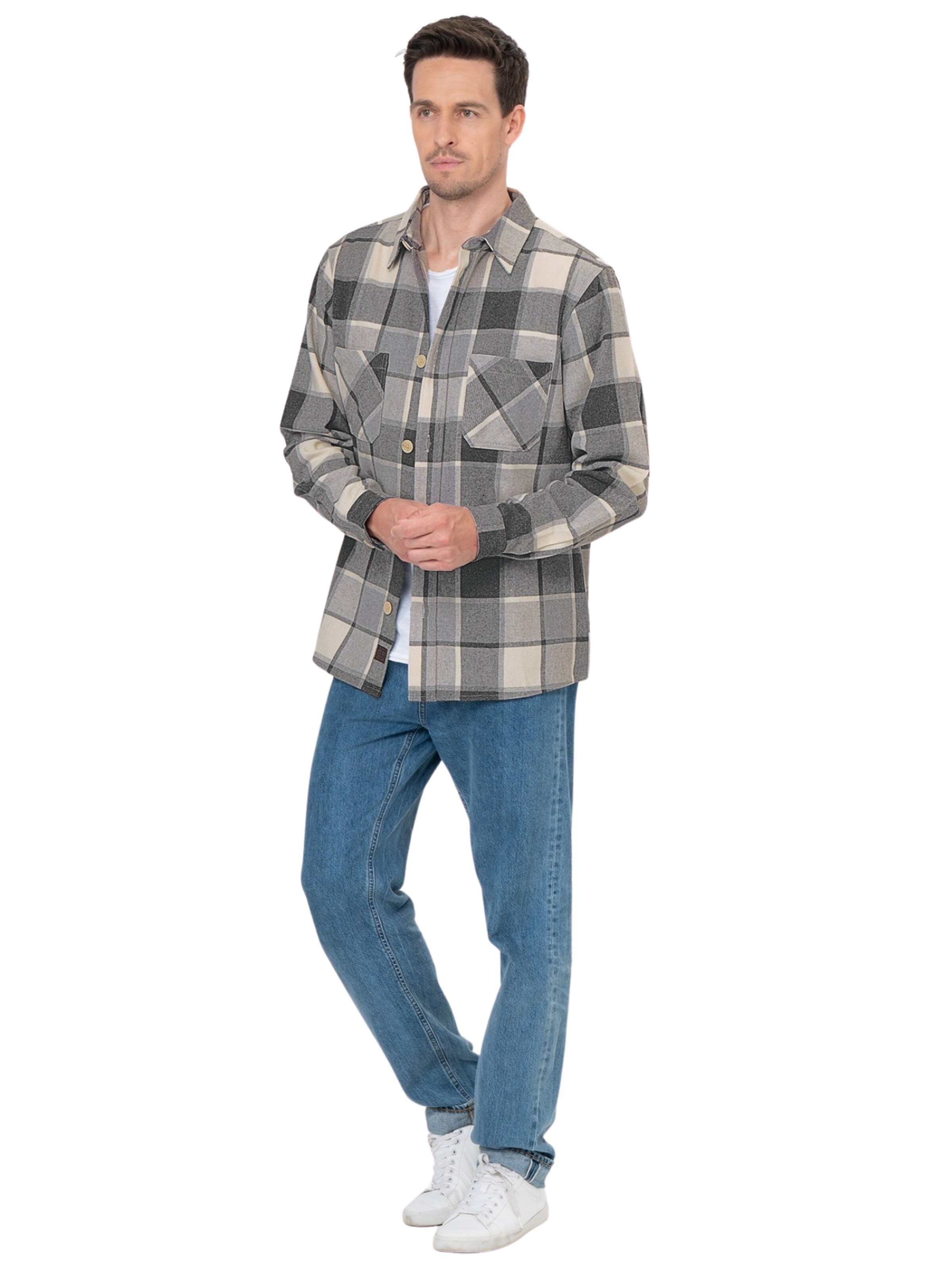 Key Largo Overgangsjakke 'PALERMO' i grå: forside