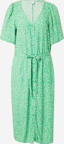 Monki Košeľové šaty - Zelená: predná strana