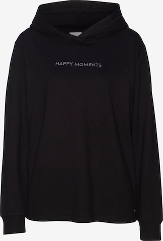 LASCANA Sweatshirt in Black: front