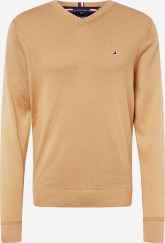 Pull-over TOMMY HILFIGER en marron : devant