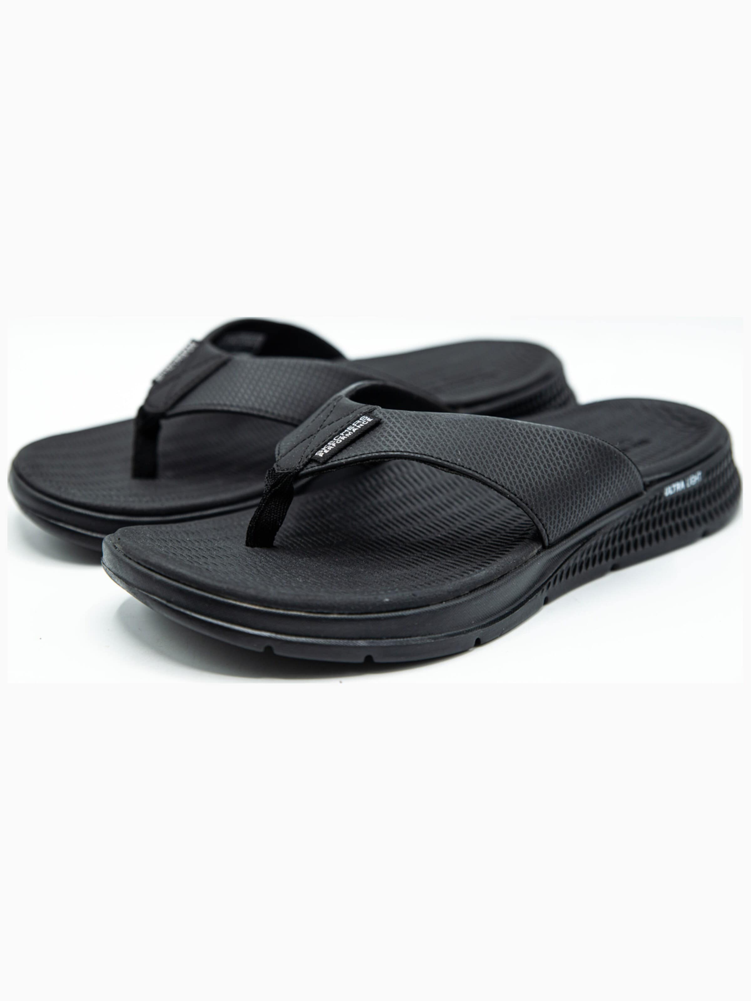 SKECHERS T-Bar Sandals 'Go Consistent' in Black