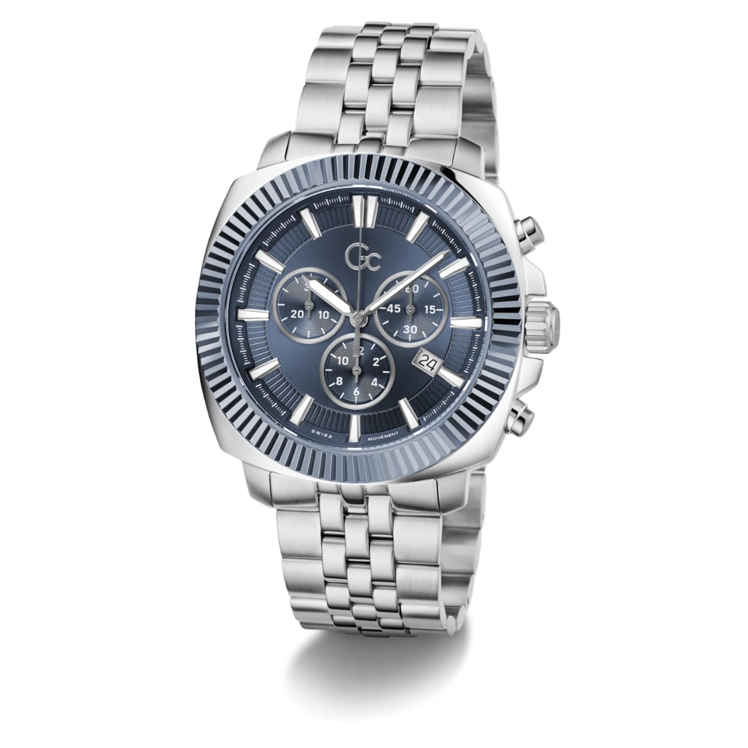 Montre à affichage analogique 'Flair Coussin' Gc Watches en argent