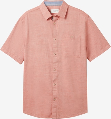 Coupe regular Chemise TOM TAILOR en orange : devant