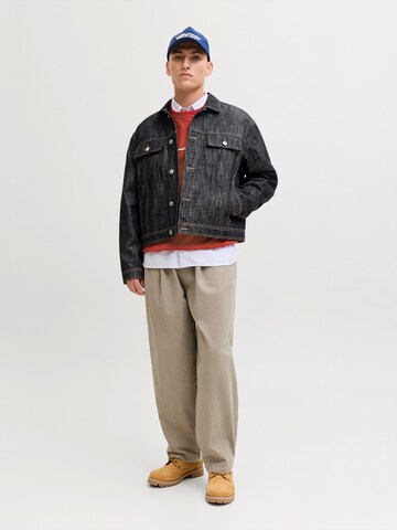 JACK & JONES Sweatshirt 'JORNorrebro' i rød