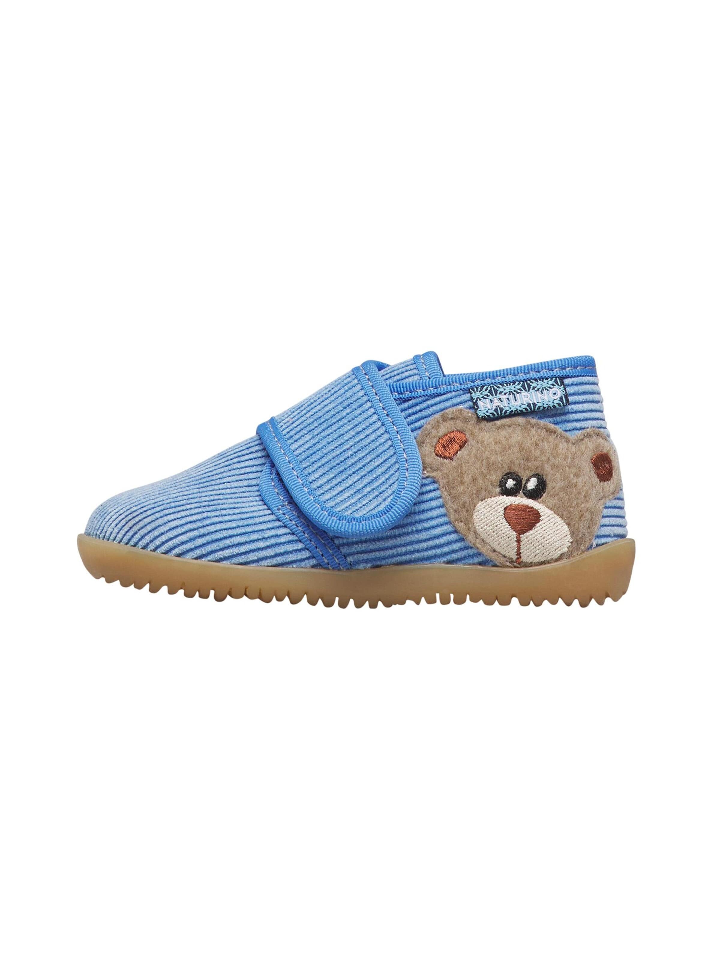 NATURINO Slipper 'CARILLON' in Blue: front