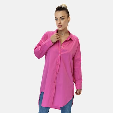 Elara Blusekjole i pink: forside