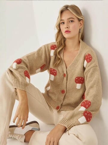 Hiccup Gebreid vest in Beige