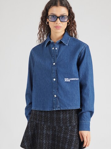 KARL LAGERFELD JEANS Μπλούζα σε μπλε: μπροστά
