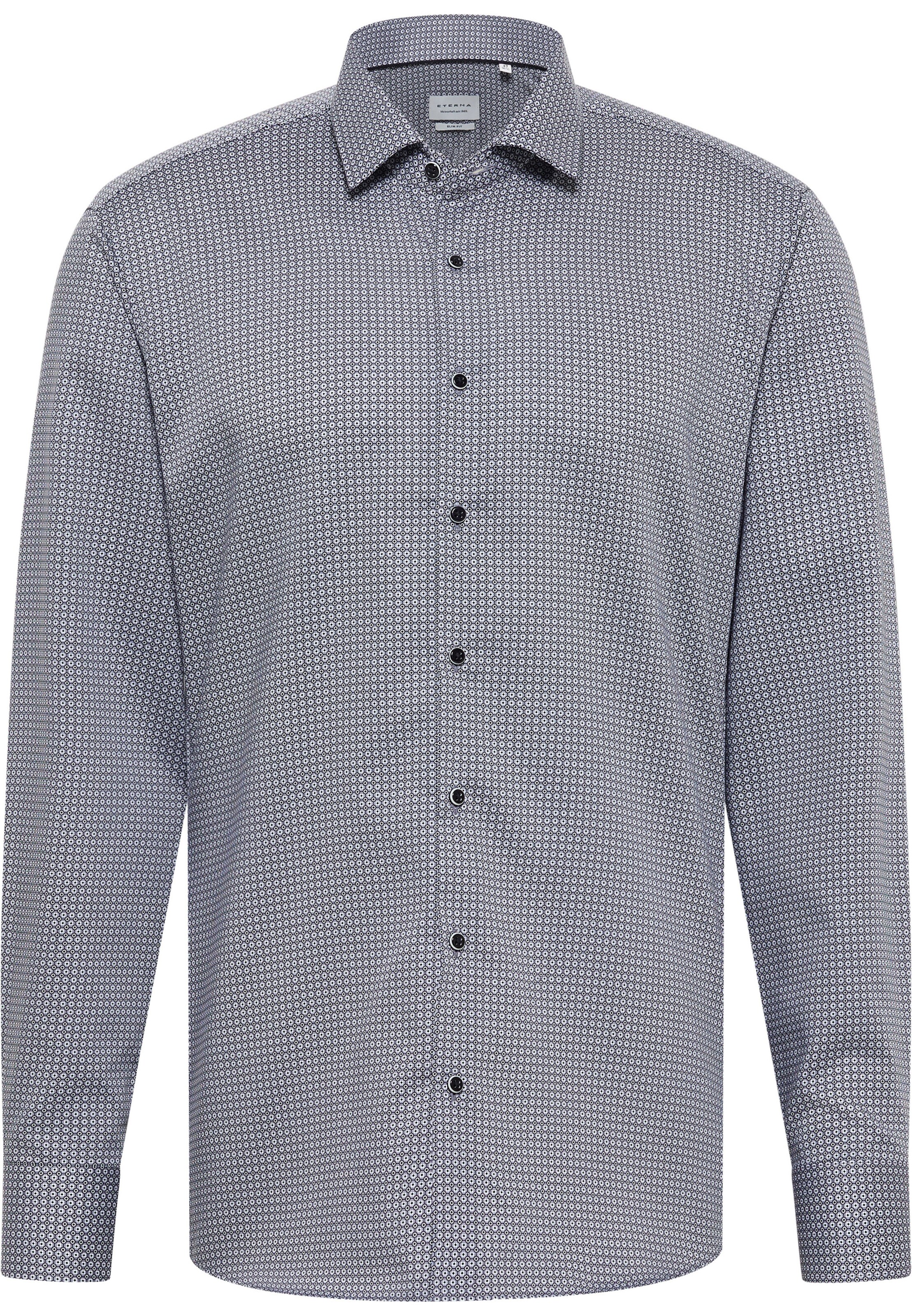 ETERNA Slim fit Business shirt in Grey: front