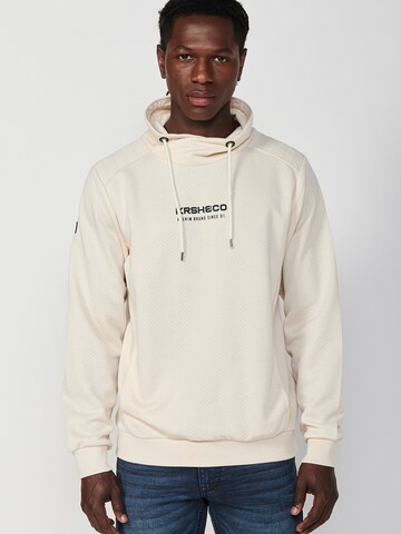 KOROSHI Sweatshirt in Beige: front