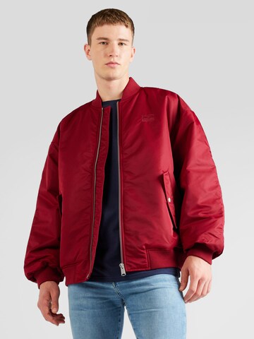 Tommy Jeans - Chaqueta de entretiempo en rojo: frente