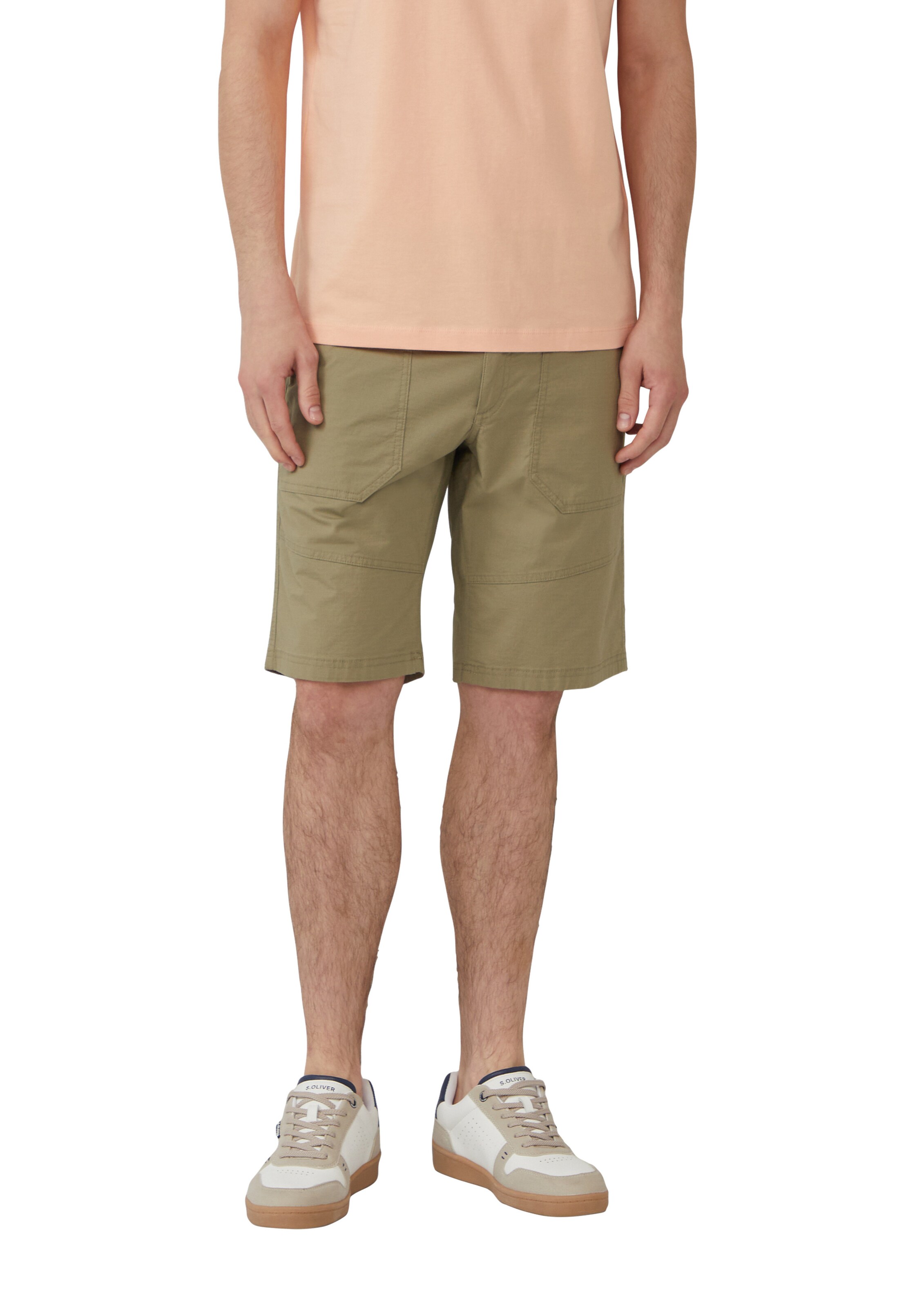 Regular Pantalon chino s.Oliver en vert : devant