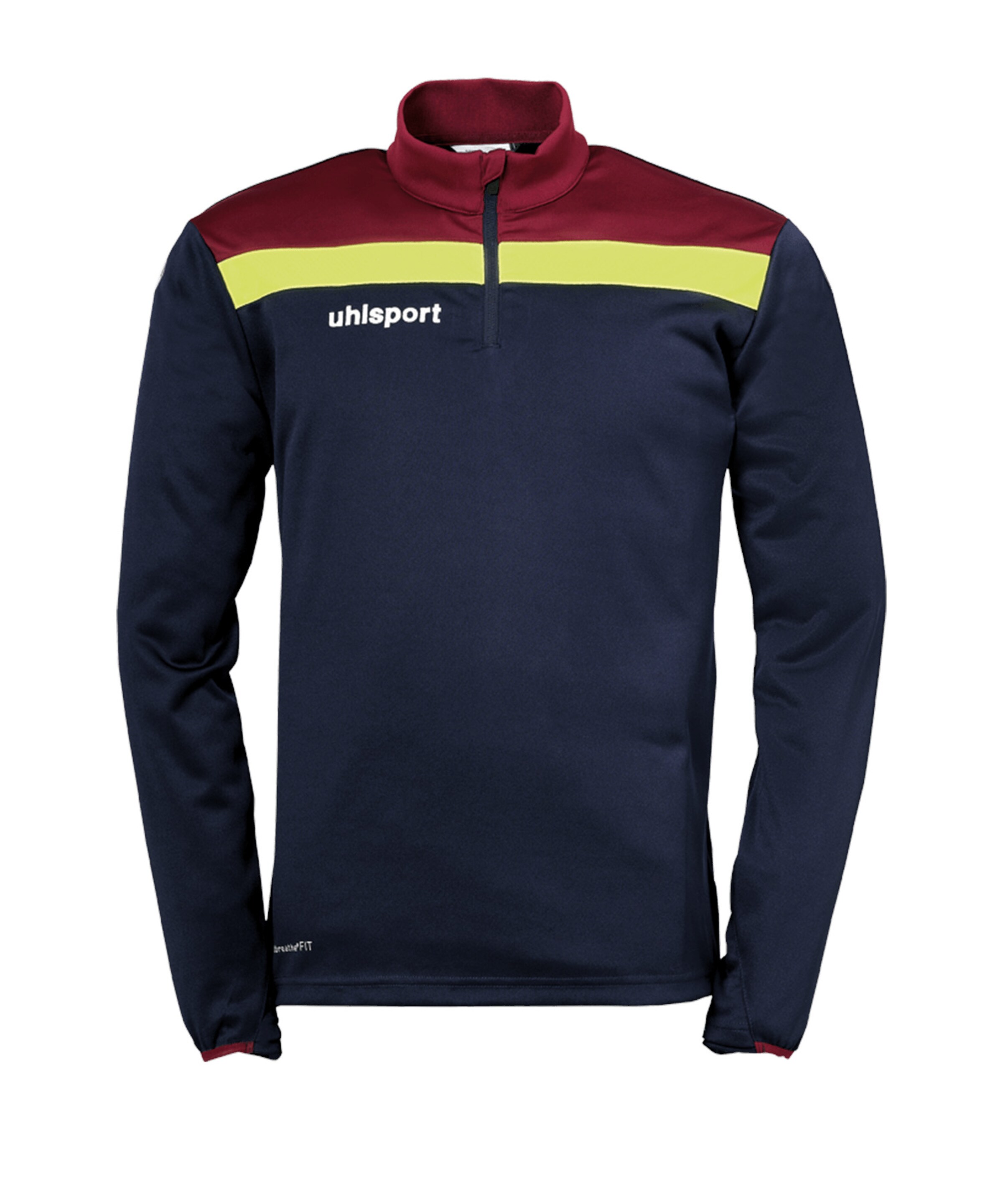 UHLSPORT Sportovní mikina – modrá: přední strana