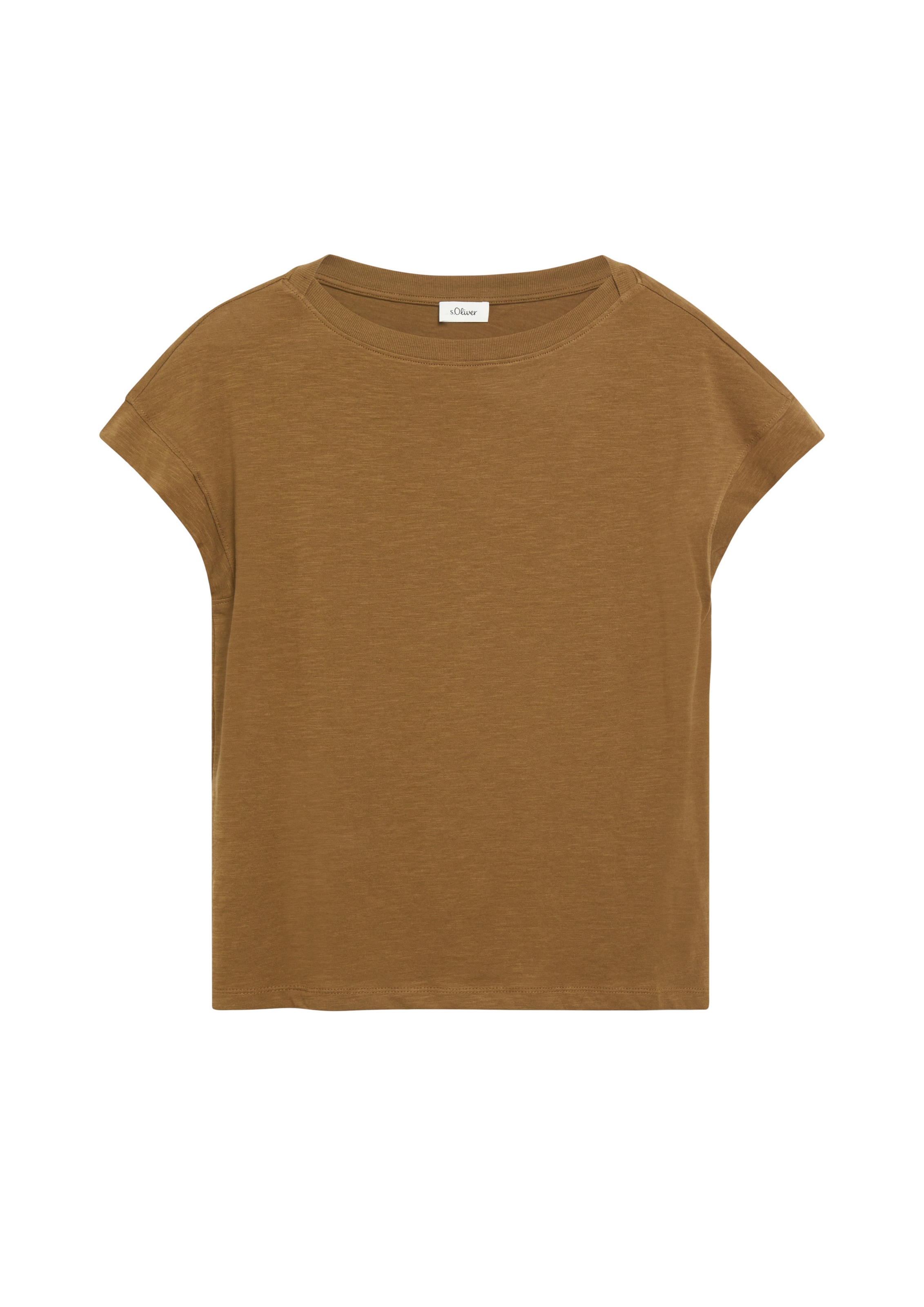 s.Oliver T-shirt en XXS en moka, Vue avec produit