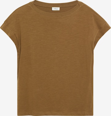 s.Oliver Shirt in Bruin: voorkant