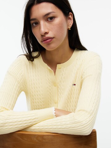 Tommy Jeans Kardigán - sárga