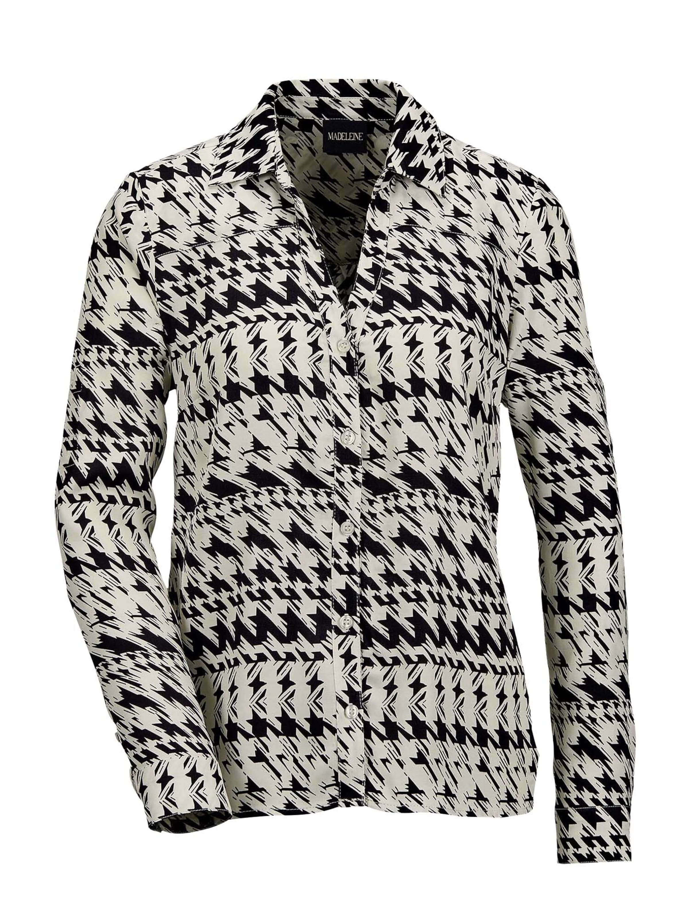 MADELEINE Blouse in Zwart: voorkant