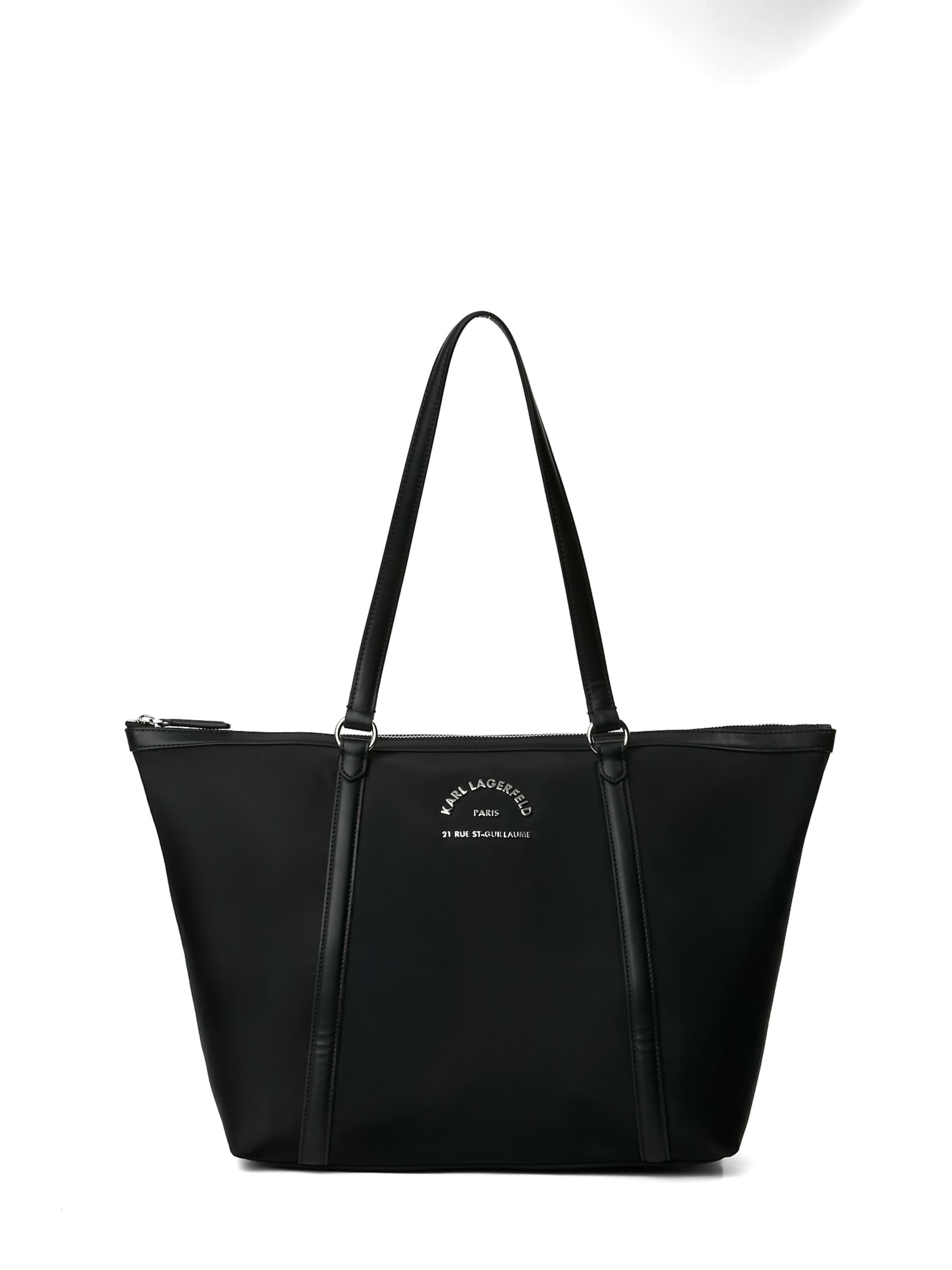 Karl Lagerfeld Shopper táska 'RUE ST-GUILLAUME' - fekete: elől