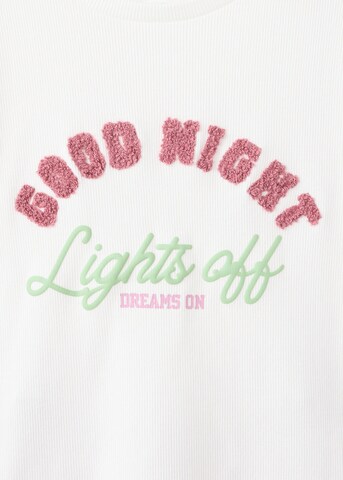 MANGO KIDS Pajamas 'LIGTHS' in White