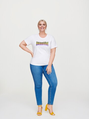 Skinny Jeans di Rock Your Curves by Angelina K. in blu: frontale