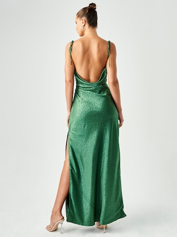 BWLDR Вечерна рокля 'FLORA X Kristina' в зелено: отзад