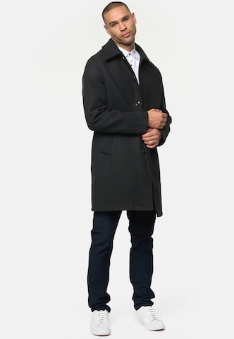 INDICODE JEANS Between-Seasons Coat 'Grandrim' in Black