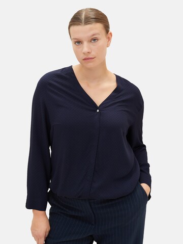 Tom Tailor Women + Blouse in Blauw