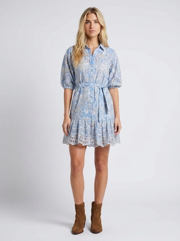 Miss June - Vestido 'Robe Courte Violeta' em azul: frente