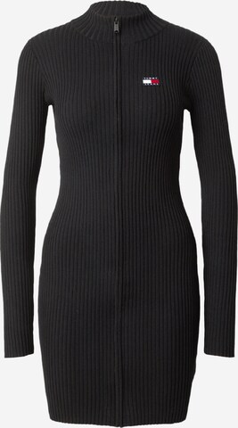 Tommy Jeans Knitted dress in Black: front