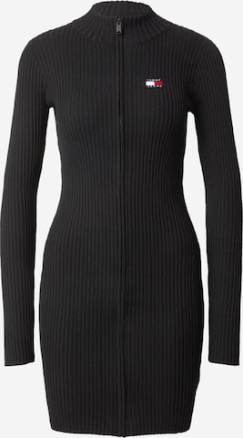 Tommy Jeans Knitted dress in Black: front