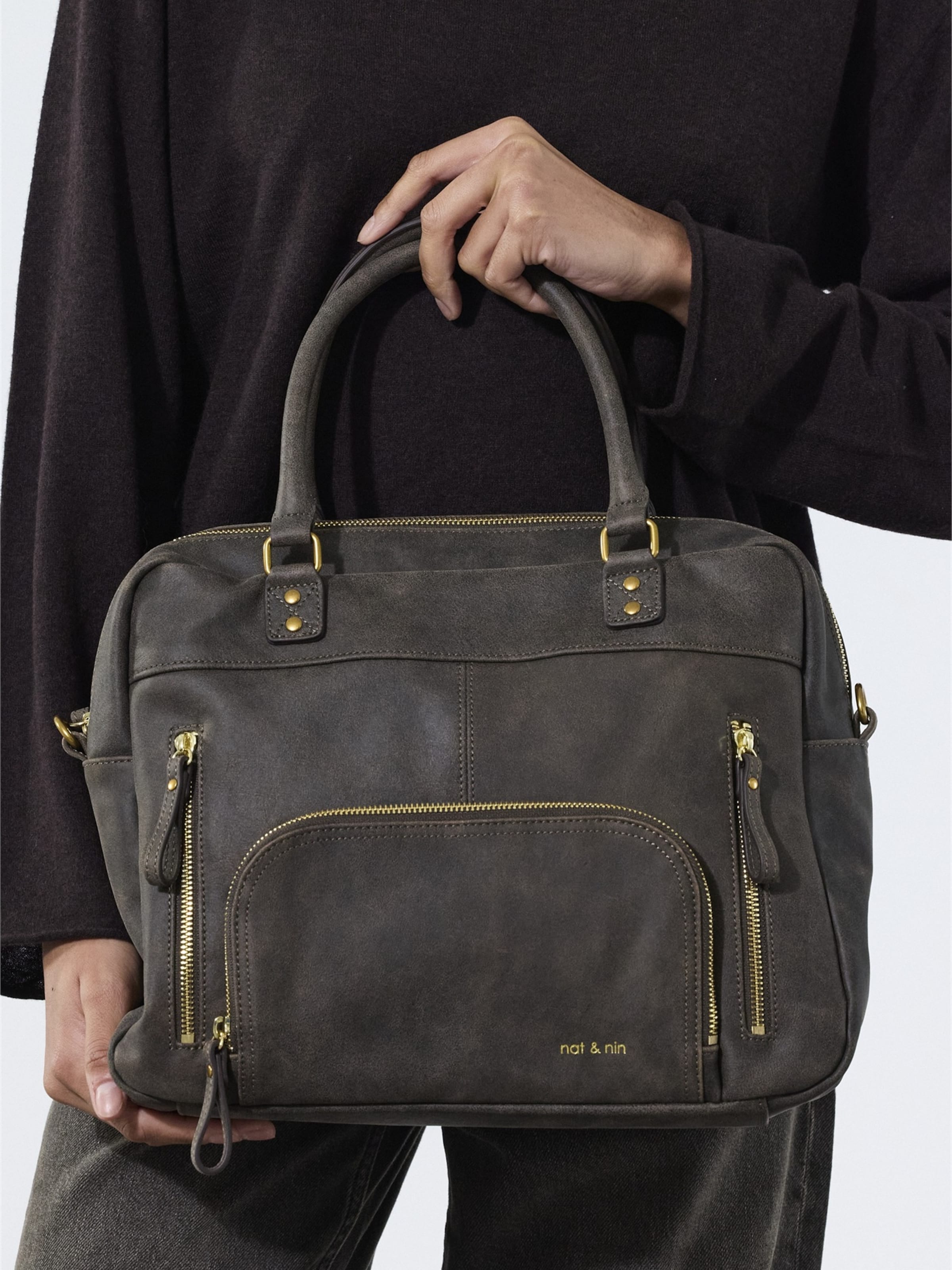 Nat&Nin Handbag 'Macy' in Brown
