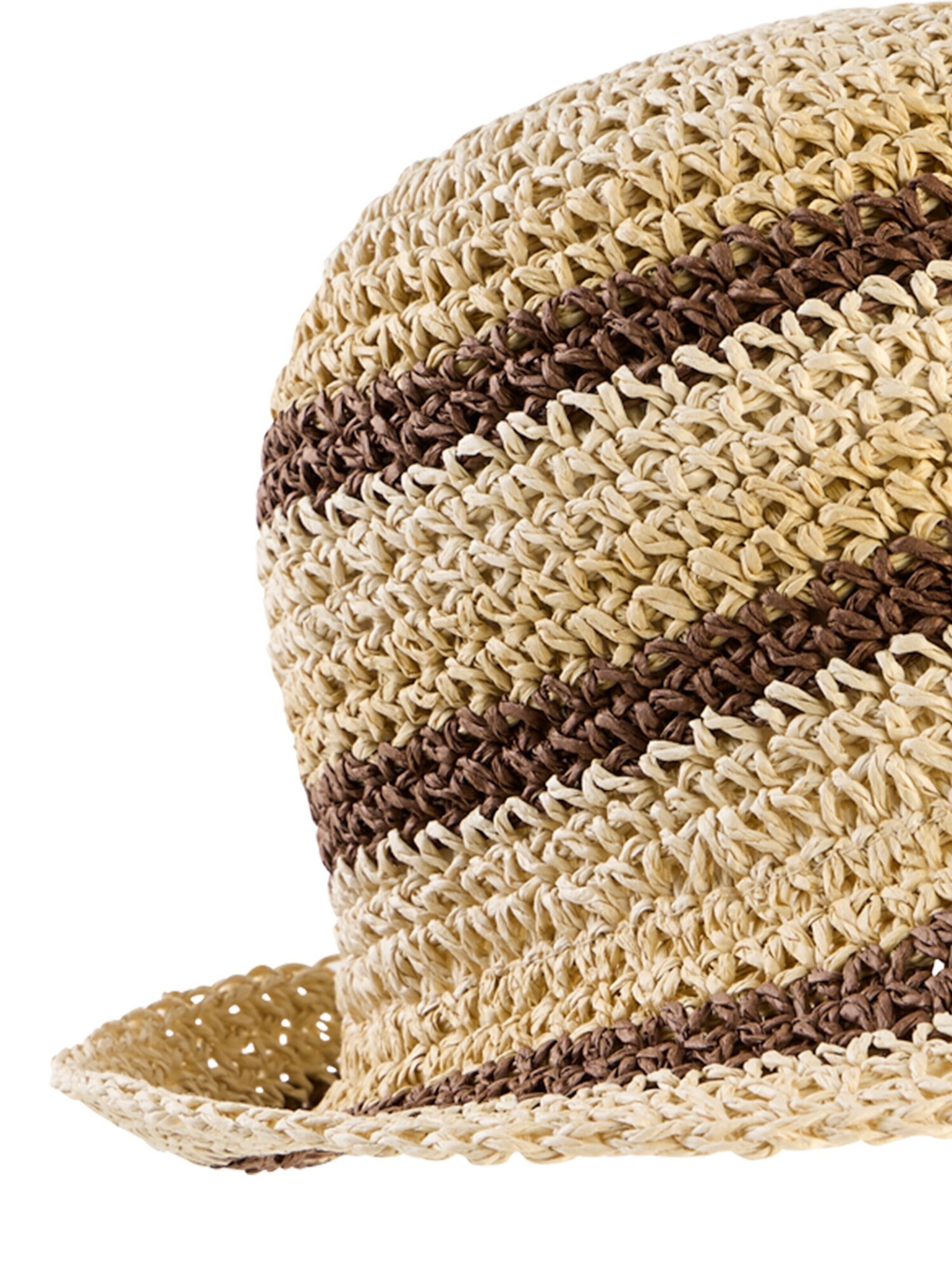 CAMEL ACTIVE Luftiger Strohhut mit Logodetail in Beige