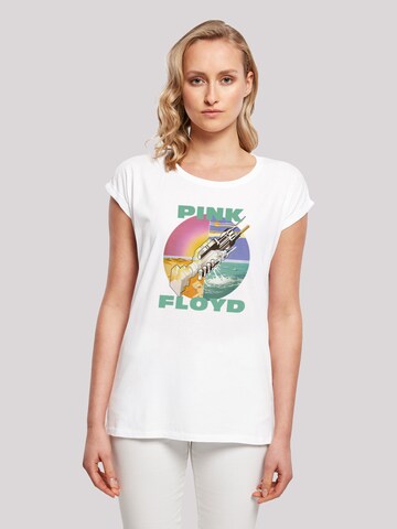T-shirt 'Pink Floyd Wish You Were Here' F4NT4STIC en blanc : devant