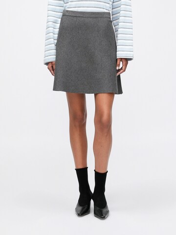 Gonna 'Salula' di Samsøe Samsøe in grigio: frontale