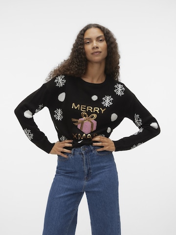 VERO MODA Sweater 'Xmas' in Black