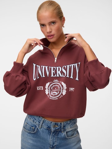 Sweat-shirt 'VMCille' VERO MODA en rouge : devant