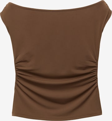 Haut Pull&Bear en marron : devant