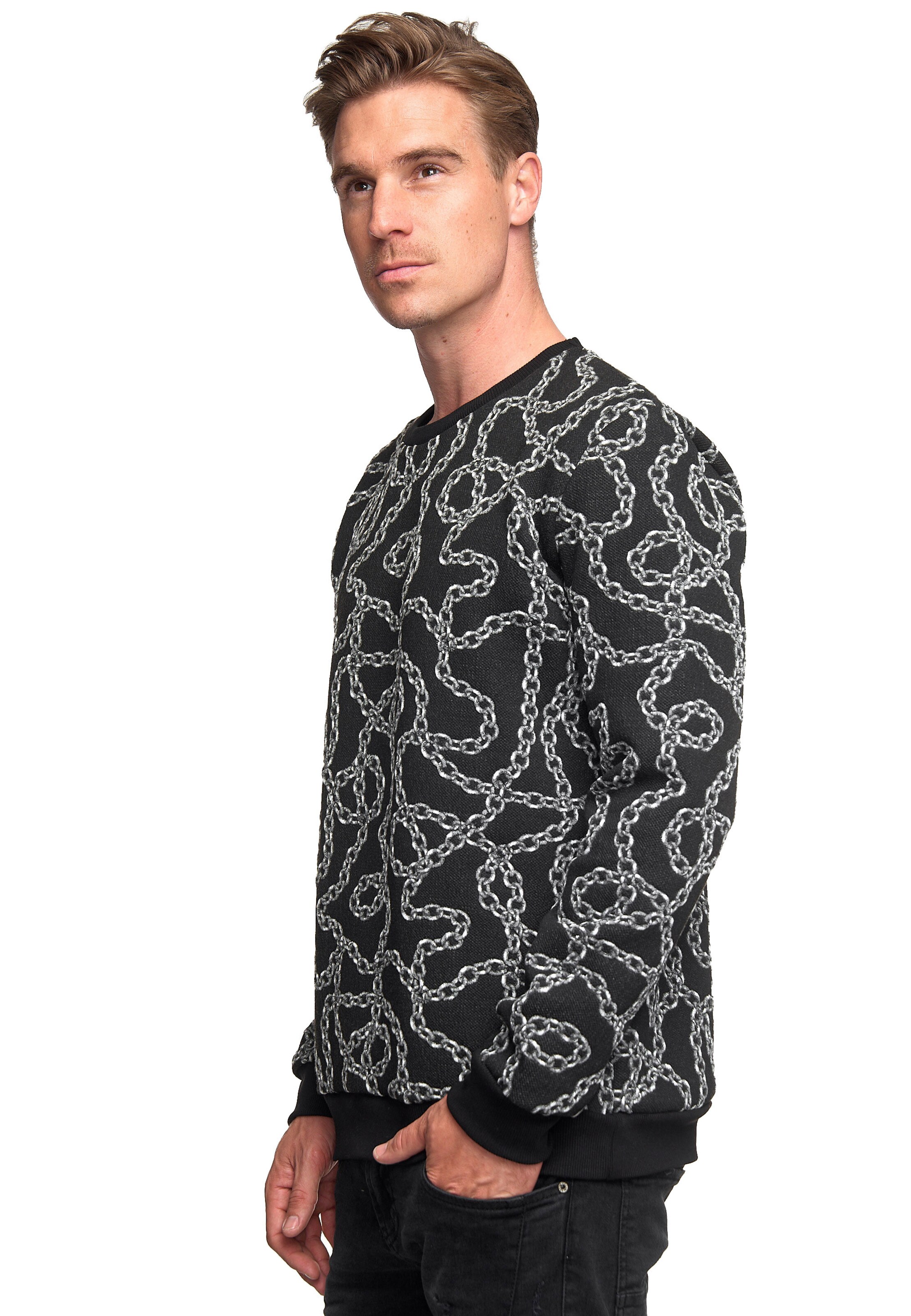 Rusty Neal Sweater in Black: front