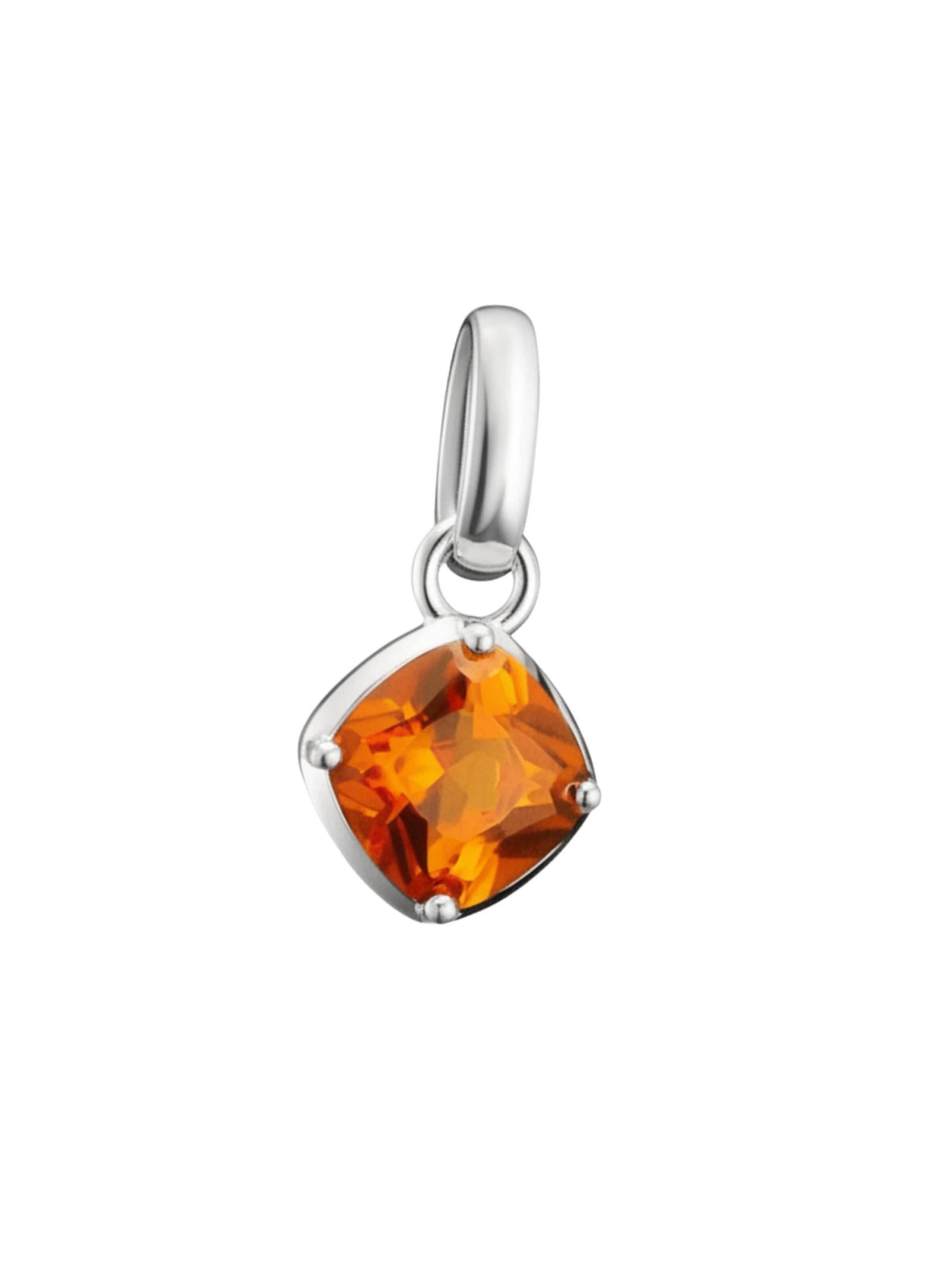 Pendentif 'Silber Charm Anhänger Geburtsstein Oktober Connect' Thomas Sabo en orange : devant
