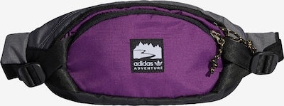 ADIDAS ORIGINALS Torbica za okrog pasu | temno siva / lila / črna barva, Prikaz izdelka
