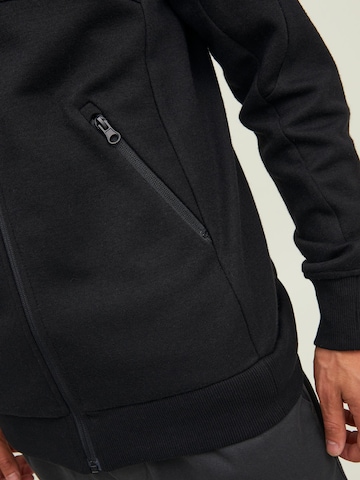 JACK & JONES - Sudadera con cremallera 'Heat' en negro