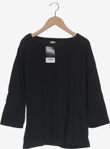 hessnatur Top & Shirt in XL in Black: front