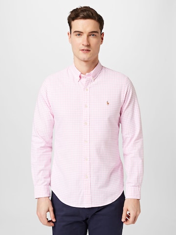 Polo Ralph Lauren - Ajuste estrecho Camisa en rosa: frente